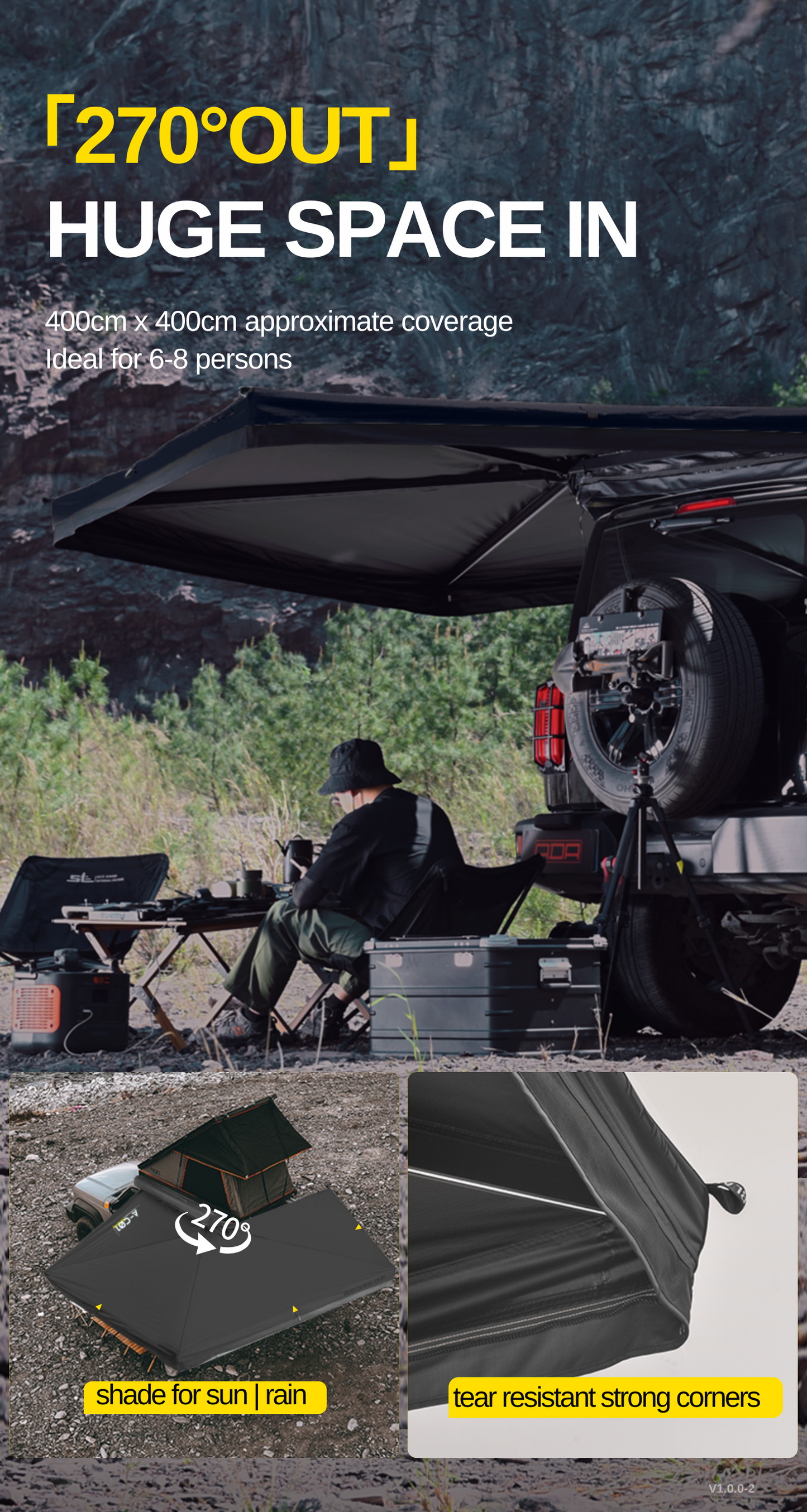 AW Hard Shell 270 Awning