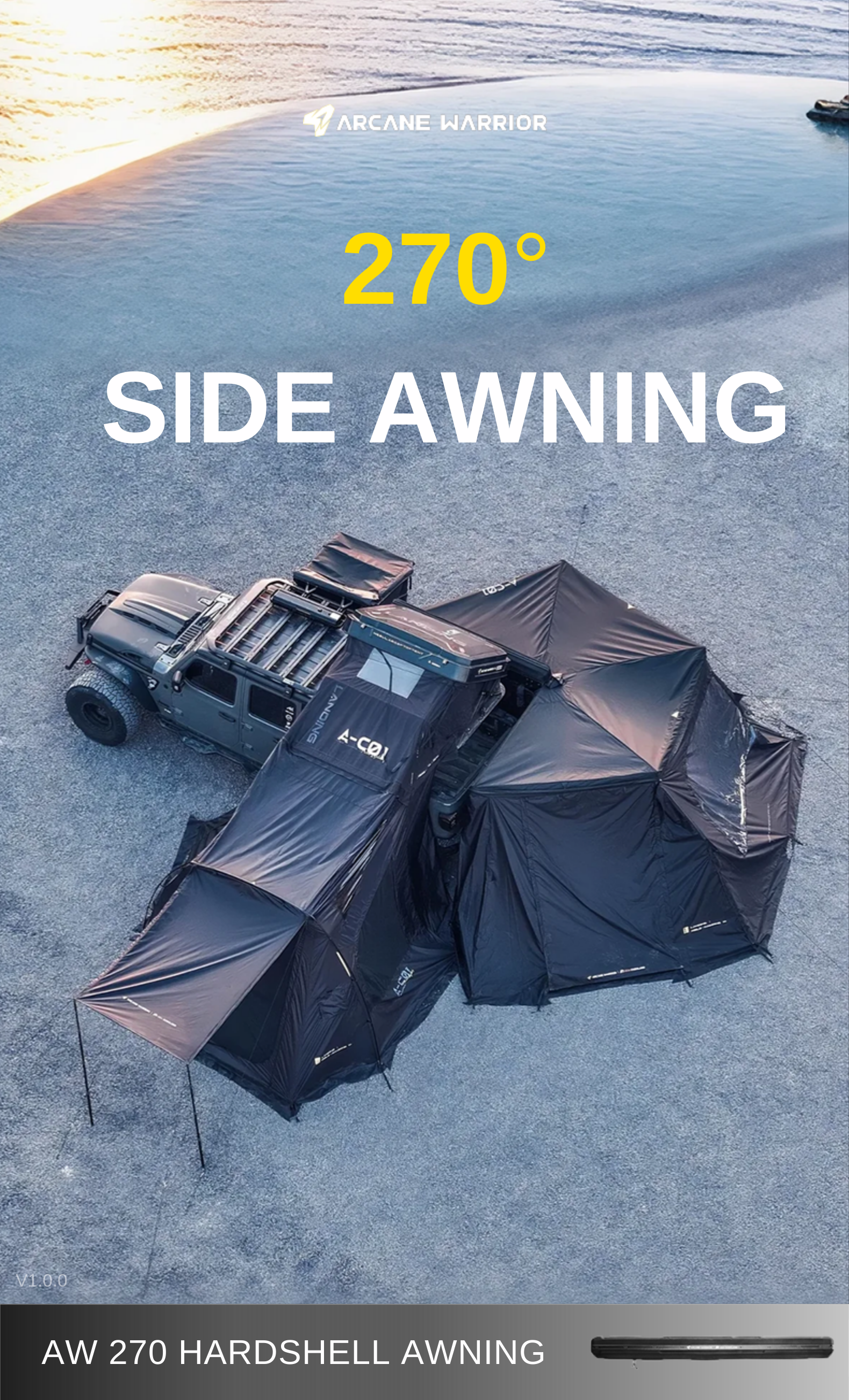 Aw Best R1 Shell AW Hard Shell 270 Awning – Arcane Warrior Australia